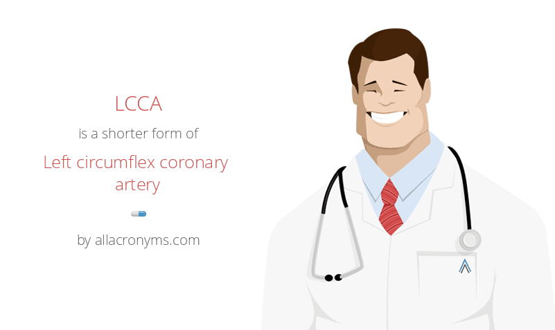 lccameansleft circumflex coronary artery