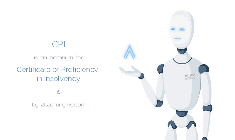 CPI Certificate Of Proficiency In Insolvency