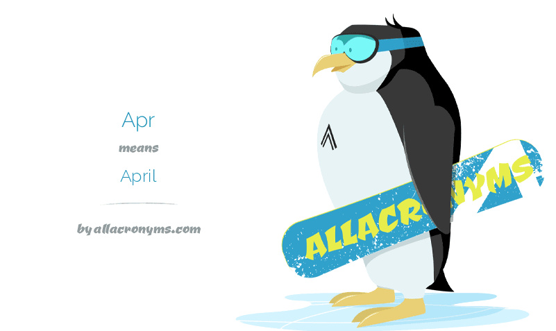 Apr April