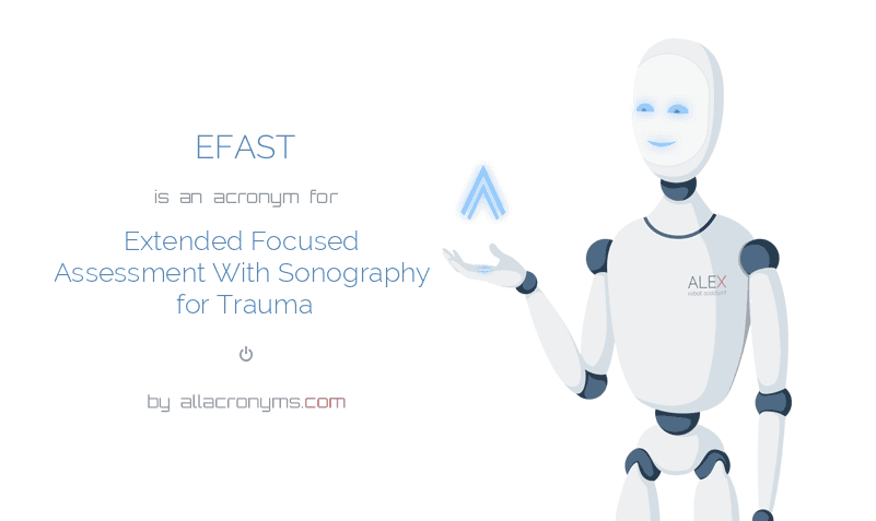 EFAST Extended Focused Assessment With Sonography For Trauma