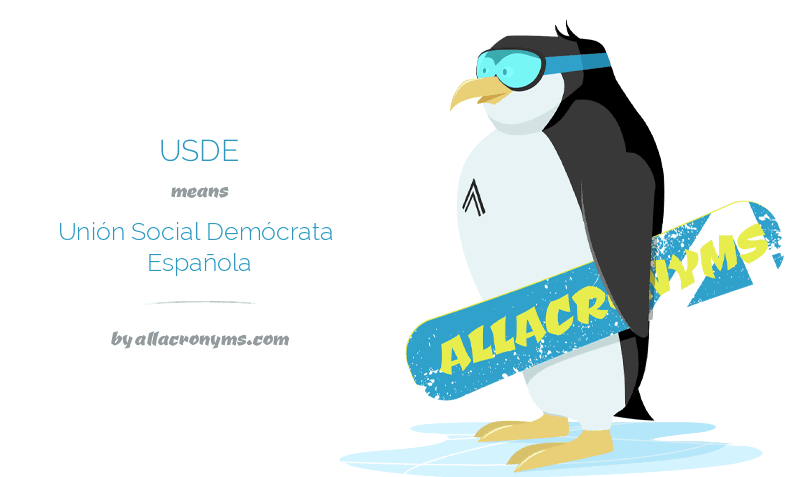 USDE - Unión Social Demócrata Española