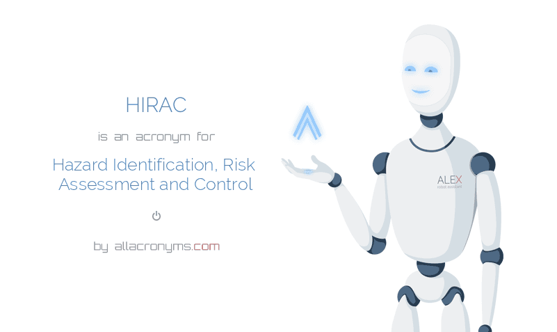 HIRAC Hazard Identification& Risk Assessment and Control