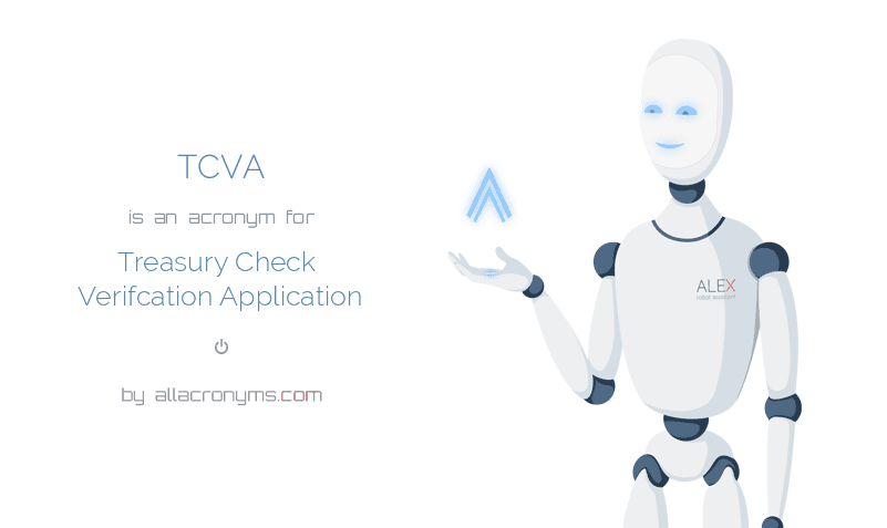 TCVA Treasury Check Verifcation Application