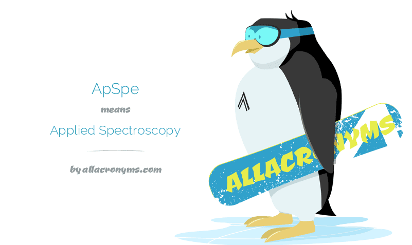 Apspe Applied Spectroscopy