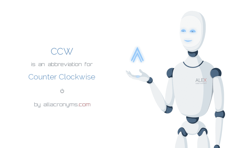 What is CCW (Counterclockwise)?