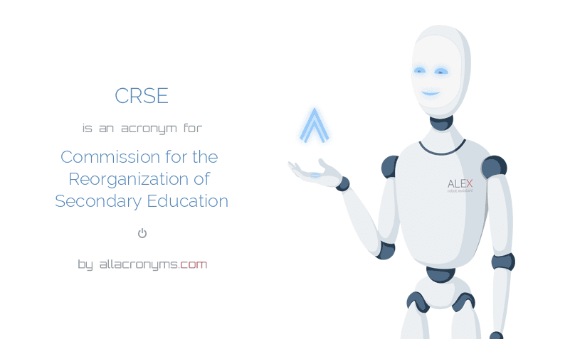 Crse Commission For The Reorganization Of Secondary Education