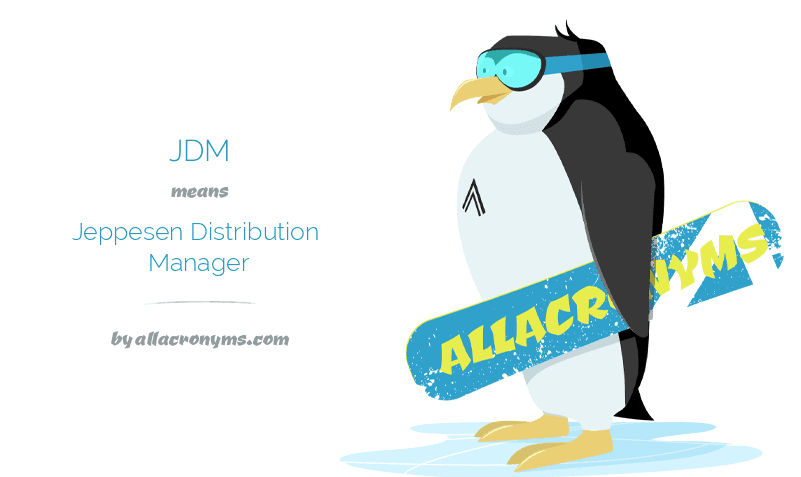 JDM Jeppesen Distribution Manager