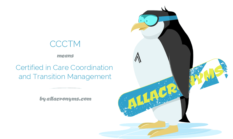 CCCTM Certified in Care Coordination and Transition Management