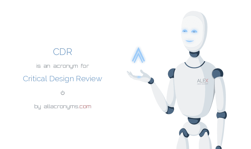 Cdr Critical Design Review