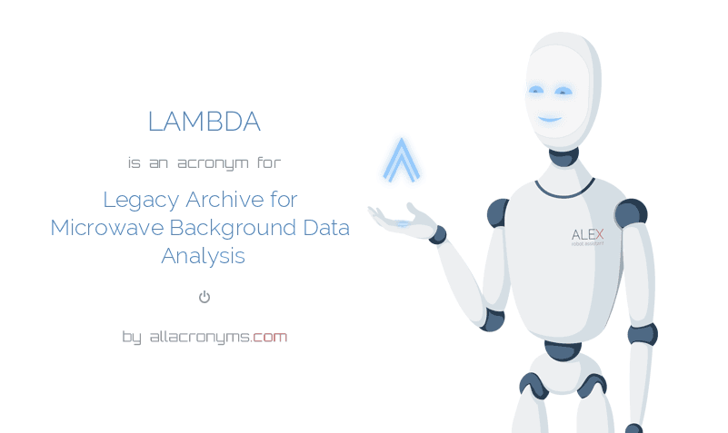 LAMBDA - Legacy Archive for Microwave Background Data Analysis